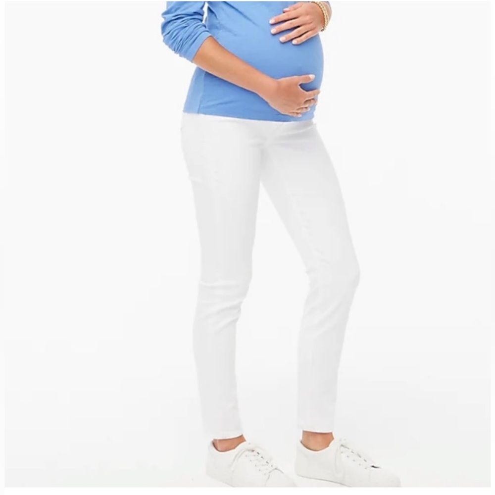 NWT J. Crew Factory Maternity Jean in signature stretch, white, size 27, AW388